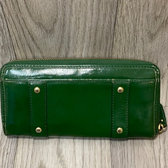*RARE* Coach Vintage Green Zip-around Wallet “Zoe” - Picture 3 of 8